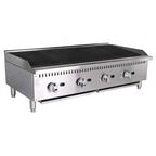Thumbnail image #2 for Admiral Craft Equipment Corp. Black Diamond BDECTC-48/NG 48-Inch Countertop Radiant Charbroiler, Natural Gas, 4 Burners