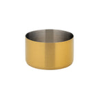 Thumbnail image #1 for Steelite International Utopia UF92116 6 oz Round Stainless Steel Ramekin, Brushed Gold