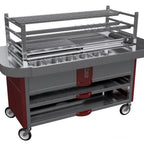Thumbnail image #1 for Kopa Grilling Solutions KOPA ROBATA 120ST Robata Charcoal Grill, 70.87"W, Stainless Steel, Side Tables and Condiment Station