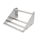 Thumbnail image #1 for GSW USA DT-SS1882 Wall-Mounted Stainless Steel Tubular Dishtable Sorting Shelf, 82"W, 4 Standard Glass Racks