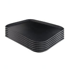 Thumbnail image #1 for Hakka Brothers Corp Clivia JW-R1216CT Non-Slip Fiberglass Serving Tray, Rubber-Coated, 16 x 12 Inches