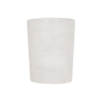 Thumbnail image #1 for Cal-Mil 23742-5-126 Cylindrical Flatware Caddy, Resin, White Marble Finish, 4.75" Dia. x 5.75"H