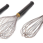 Thumbnail image #2 for JB Prince Matfer U600 12 12-Inch Stainless Steel Piano Whisk with Textured Black Handle