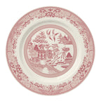 Thumbnail image #1 for Steelite International HL Ivory HL20563893 Round China Plate with Rolled Edge, Willow Rose, 9" Case of 2 Dozen