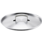 Thumbnail image #1 for Browne USA Foodservice Thermalloy® 5724126 Round Flat Stainless Steel Pot Lid, 10-1/4 in. Diameter