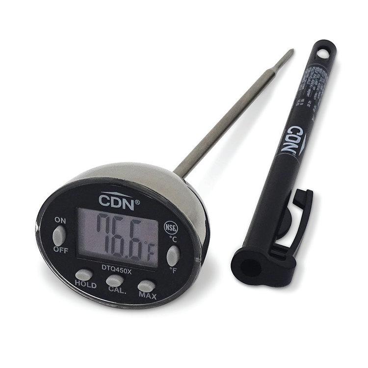 Product image #2 for CDN Digital Thin Tip Pocket Thermometer, -40°F to 450°F, 5-Inch Stem