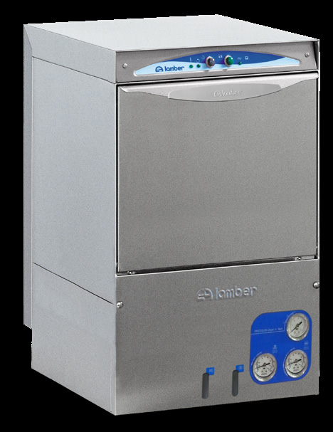 Product image #3 for Lamber DSP3DPS Door-Type Glass Washer with 16" x 16" Rack and Drain Pump