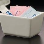 Thumbnail image #4 for American Metalcraft SPP326 Ceramic Sugar Packet Holder, 3 1/2 x 2 1/2 x 2 Inches Case of 48