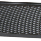 Thumbnail image #1 for JB Prince R896 Rectangular Cast Iron Grill, Ridged, 16-3/4" x 9-1/2", Black