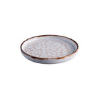 Thumbnail image #1 for G.E.T. Corona, Accents Cracked PA133I992012 8-Inch Round China Dinner Plate, Rustic Cracked Finish Case of 12