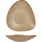 Thumbnail image #1 for International Tableware Hearth™ HT-120-ES Triangular Stoneware Pasta/Salad Bowl, 10-3/8" Diameter, 32 oz, Espresso 1 Dozen