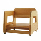 Thumbnail image #1 for Libertyware WBCFAN Wood Booster Seat, Natural Finish, Assembled, 12"W x 11-3/4"D x 11"H Case of 8