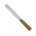 Thumbnail image #1 for Browne USA Foodservice 573828 Spatula, 8" x 1-1/4", 18/8 Stainless Steel Blade, Walnut Wood Handle