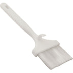 Thumbnail image #1 for AllPoints Foodservice Parts & Supplies 83119 Flat Pastry Brush, 3" Wide, Nylon Bristles, White Plastic Hook-On Handle