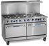 Thumbnail image #2 for Imperial Pro Series 60-Inch Electric Solid Top Restaurant Range with 10 Round Elements and 2 Standard Ovens
