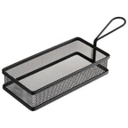 Thumbnail image #1 for Libbey APS Germany - Snackholders APS 40628 Stainless Steel Black Matte Fry Basket, 8-1/2 x 4-1/8 in, Dishwasher Safe
