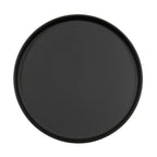 Thumbnail image #1 for Cal-Mil Arista 26107-12-13 Round Melamine Plate, 12-Inch, Black, Raised Rim Case of 6