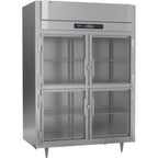 Thumbnail image #1 for Victory Refrigeration UltraSpec™ RSA-2D-S1-EW-HG-HC Two-Section Reach-In Refrigerator, 49 cu. ft., Wide Half-Height Glass Doors, Stainless Steel
