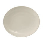 Thumbnail image #1 for Tuxton China Venice VEH-094 Ceramic Oval Platter, 9-1/2" x 7-3/4", Coupe Rim, American White/Eggshell Case of 2 Dozen