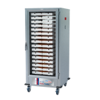 Thumbnail image #2 for Winholt Equipment INHPL-2416-PBCAB-DGT Mobile Pass-Through Heater/Proofer Cabinet, 16-Pan, Aluminum, Glass Doors