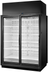 Thumbnail image #5 for True Two-Section Medium-Temp Self-Contained Glass Door Merchandiser, Black Exterior/White Interior, Left-End Finished