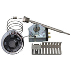 Thumbnail image #1 for AllPoints Foodservice Parts & Supplies Mavrik 461748 Fryer Thermostat Kit, 200–400°F, 24-Inch Capillary, with Knob, Bezel & Bracket