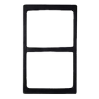 Thumbnail image #1 for G.E.T. 82743B24 Stainless Steel Tile, 21-11/16" x 13-1/4", with Two Wide Rectangular Cut-Outs
