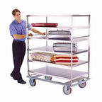 Thumbnail image #1 for Lakeside Manufacturing Tough Transport 596 Stainless Steel 5-Shelf Banquet Cart, 28" x 70" Shelves