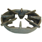 Thumbnail image #1 for AllPoints Foodservice Parts & Supplies 241180 Oval Cast Iron Spider Grate, 12-3/4 x 11-3/4 in, 8 Legs, 2 Notches