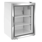 Thumbnail image #1 for Maxximum Maxx Cold MXM1-3.5RHC Countertop Refrigerated Merchandiser, 3.5 cu. ft., One-Section, Double-Pane Glass Self-Closing Door, White