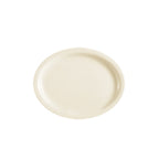 Thumbnail image #1 for CAC China Washington WAS-14 Ceramic Oval Platter, 13-1/8 x 10-7/8 x 1-1/4 in, Narrow Rim, European White 1 Dozen