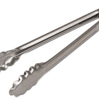 Thumbnail image #1 for JB Prince Edlund U591 12 12-Inch Stainless Steel Spring-Action Tongs, Non-Coated Handle