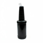 Thumbnail image #1 for TableCraft Products PourMaster 8032BKBK Quart Pour Container with Easy-Grip Neck, Clear Spout, and Black Cap Case of 12