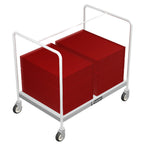 Thumbnail image #1 for Caddy T-201-B Single-Stack Platform Tray , Stainless Steel, for 16" x 22" Trays, 4" Swivel Casters