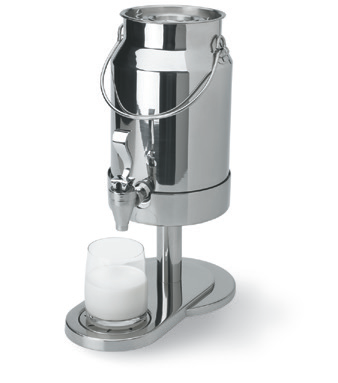 Product image #2 for Somerville™ 5 Quart Stainless Steel Mirror-Finish Milk Dispenser with Pedestal Base