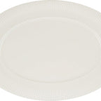 Thumbnail image #1 for Libbey Schonwald, Vibes 9822084 Porcelain Oval Platter, 13-3/8"L x 9"W, Embossed Rim