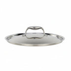 Thumbnail image #1 for Tuxton China Tuxclad WSZH-102 Round Rivetless Stainless Steel Pot and Pan Lid, 10.25-Inch Case of 10