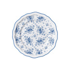 Thumbnail image #1 for Steelite International Folio, Porcelain 62543FP812 9-Inch Round Porcelain Rim Plate, Scalloped Edge, Liliana Blue Case of 2 Dozen