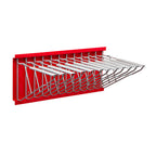 Thumbnail image #1 for Alpine Industries ADI617-RED Wall-Mount Pivot Rack, Red