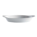 Thumbnail image #1 for G.E.T. Corona, Actualite PA1101909712 Oval Porcelain Au Gratin Dish, 9-4/5 oz., 9 x 4 in., Bright White 1 Dozen