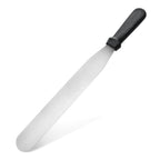 Thumbnail image #2 for New Star Foodservice Inc. 38101 12-Inch Stainless Steel Icing Spatula/Spreader with Black Plastic Handle Case of 120