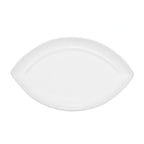 Thumbnail image #1 for CAC China RCN Specialty Items RCN-SW9 Porcelain Swallow Platter, 9 x 5-3/8 in, Free-Form Eye Shape Case of 3 Dozen