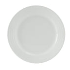 Thumbnail image #1 for Tuxton China Pacifica FPA-062 Porcelain Plate, 6-1/4-inch Round, Embossed Rim, White Case of 3 Dozen