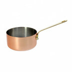 Thumbnail image #1 for JB Prince De Buyer RB342 16 Copper Saucepan, 6.29-Inch Diameter, Brass Long Handle, Mirror Polished, Without Lid