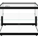 Thumbnail image #7 for Koolmore KM-DC-2CSBK 22-Inch Countertop Pastry Display Case with Sliding Glass Doors, Black Aluminum Frame