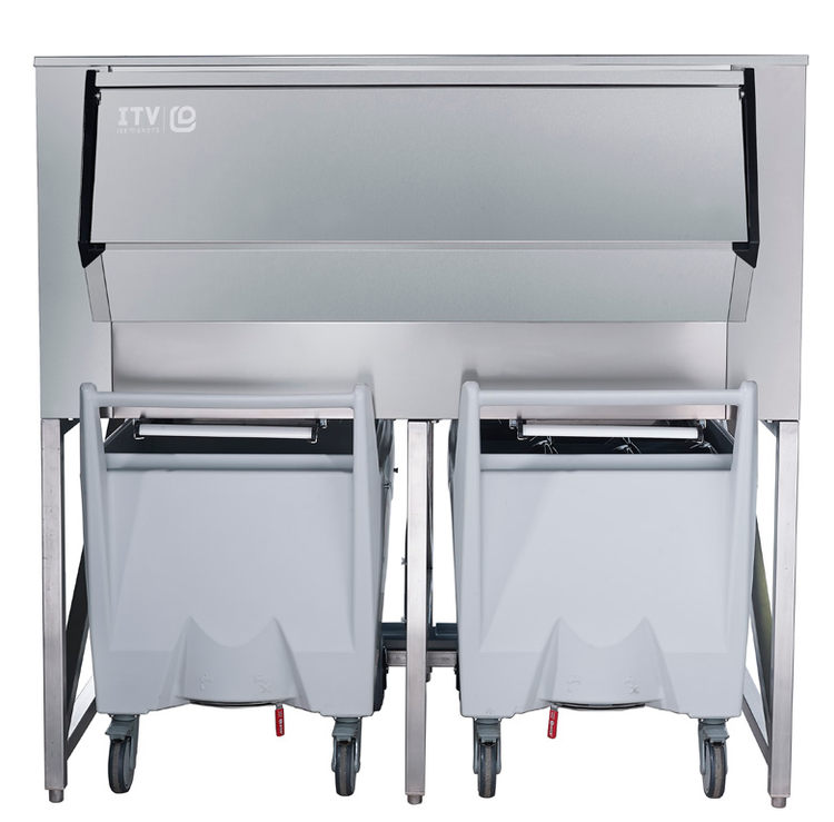 Product image #2 for ITV Ice Makers SCD-900 Ice Storage Bin with Carts, 60 Inch Wide, 910.5 lb Capacity