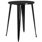 Thumbnail image #1 for Flash Furniture CH-51090-40-BK-GG Round Metal Bar-Height Table, 30" Diameter x 41"H, Smooth Top, Black