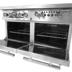 Thumbnail image #2 for Connerton CN48-2-36G-2OV 48" Gas Restaurant Range with 2 Open Burners, 36" Griddle, Standard Oven and Cabinet