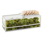 Thumbnail image #1 for Cal-Mil 22077-15 Rectangular Countertop Presentation Display/Riser, Reversible, Plastic & Steel, White, 15"W x 5"D x 5"H