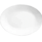 Thumbnail image #1 for Libbey Porcelana 840-520R-24 Porcelain Oval Platter, 11-3/4" x 8", Coupe Rim, Rolled Edge, Bright White